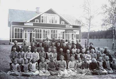 Skeppsta skola, nybyggd 1908/09